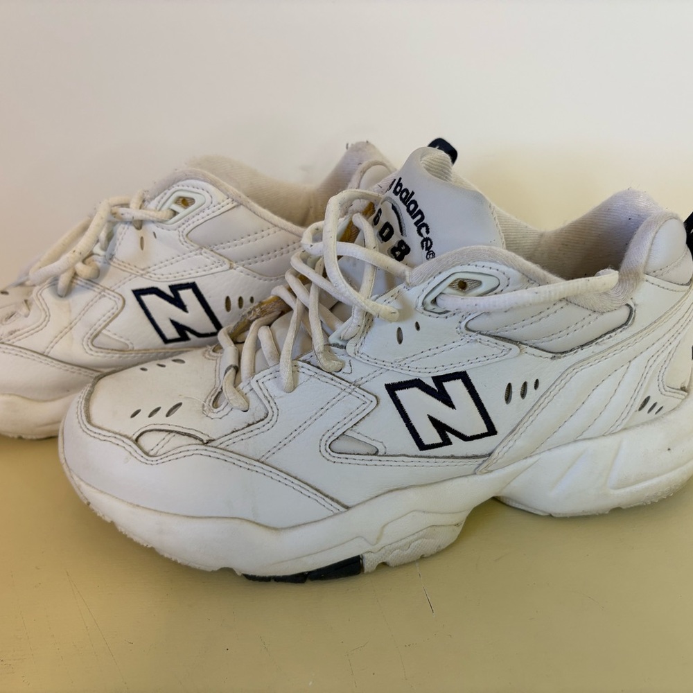 New Balance  Mens White Sneakers